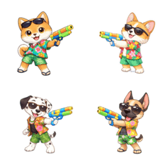 Songkran Dogs