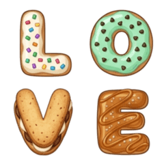 ตัวอักษรขนมหวานแสนอร่อย