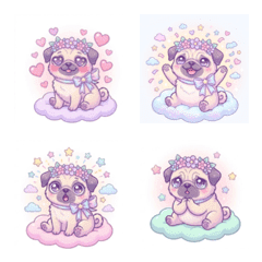 ปั๊กโมคะ：อิโมจิแฟนซีพาสเทล