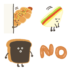 Cute bread POCA mama emoji