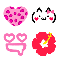 Colorful fancy emoji of Japanese girls 2