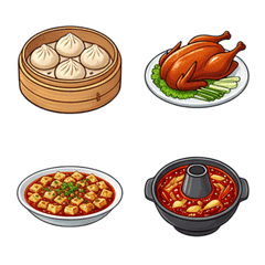 Various Chinese Food Emojis