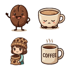 Coffee, beans, and Emojis
