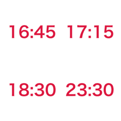 Animated Home Arrival Time 40 red