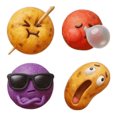 各種地瓜球表情貼 2