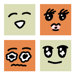 呱鬆蛙蛙滿滿的大臉表情貼