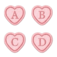 Heart Patch Alphabet Emoji