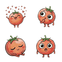 Relaxed Tomato "Emoji"