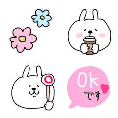 It's a cute rabbit emoji.