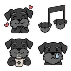 簡約黑色雪納瑞貼圖2