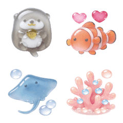 Sea creatures puku emooji