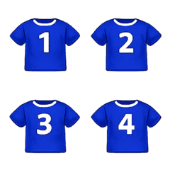 背番号1〜30｜青ユニフォーム