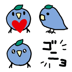 あおい鳥の絵文字