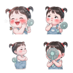 小女孩的清涼夏天