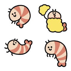 微笑的蝦動漫表情符號