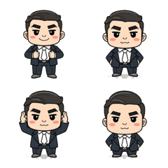 Chibi Businessman Emoji Set
