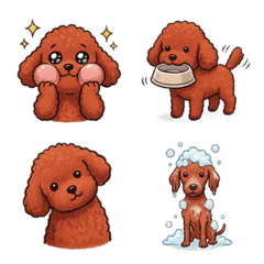Red Poodle Daily Expressions Vol.1