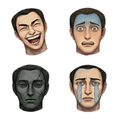 Surreal Boy Emotions Through Expressions