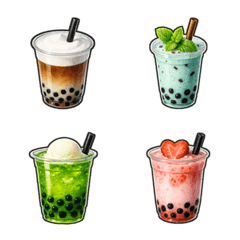 쫀득 타피오카 음료 1탄