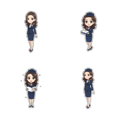 Cabin Crew Woman Emoji 2