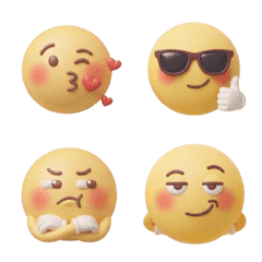 Emoji 3D Smiley Faces