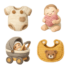 Yume Kawaii Baby Crochet Emoji