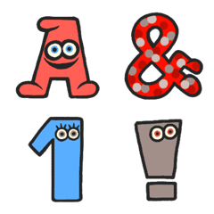 CuteMONSTER Alphabet Emoji