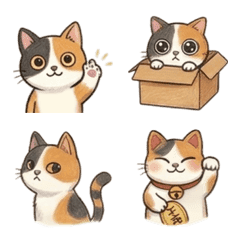 三花貓日常表情貼 1