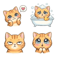 橘貓日常表情貼 1