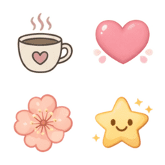 Muted Tones:Hand - Drawn Cafe style