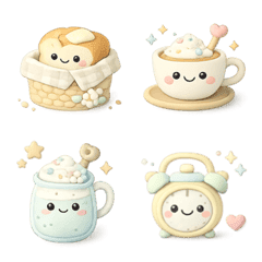 Nordic Puffy 3D Interior Emojis 1