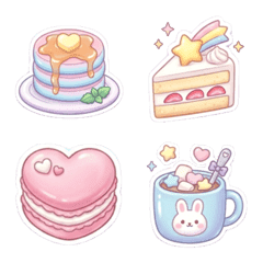 Yumekawa Sweets Stickers