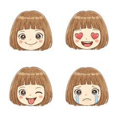 頑皮女孩【表情貼圖】