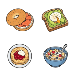 幸せの朝ごはん＊ゆるかわアイコン