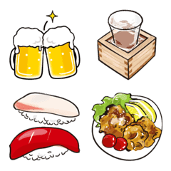 Relaxing at home drinking, izakaya Emoji