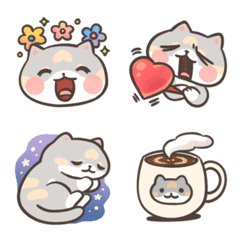 Everyday Cat Emojis by Konesuke