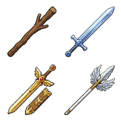 Pixel Art Fantasy: Legendary Weapons