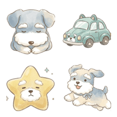 軟萌雪納瑞貼圖