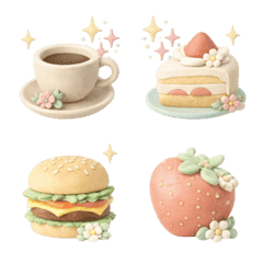 Cute Nordic Food 3D Emojis