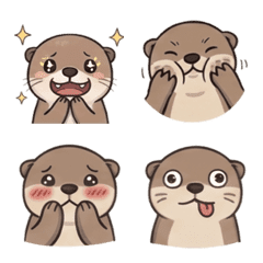 水獺日常表情貼 1