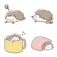 Lazy Hedgehog: Every Day Life Emoji 4