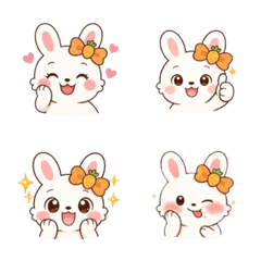 Mocchi Quick Reply Emoji Cute Bunny