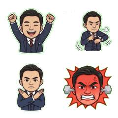 銀行行員的表情貼