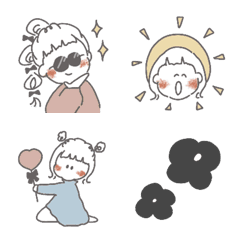 ゆるい女の子のお顔 2