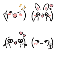 Colorful! Kaomoji Emoji basic Animation7