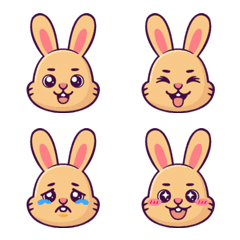 Cute Rabbits(beige)