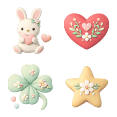 北欧風♡毎日使えるぷっくり絵文字②