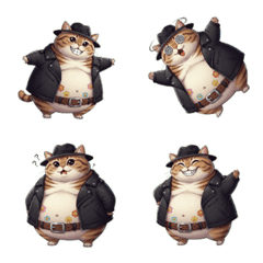 黑手黨貓老大威風凛凛