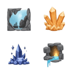 Luminous Cave Interior