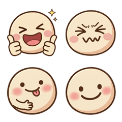 簡約可愛圓臉表情 第3彈